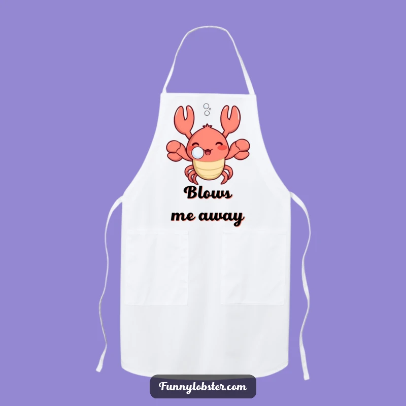 Funny Kawaii Lobster Bubble Apron: Cook with Calm and Charm