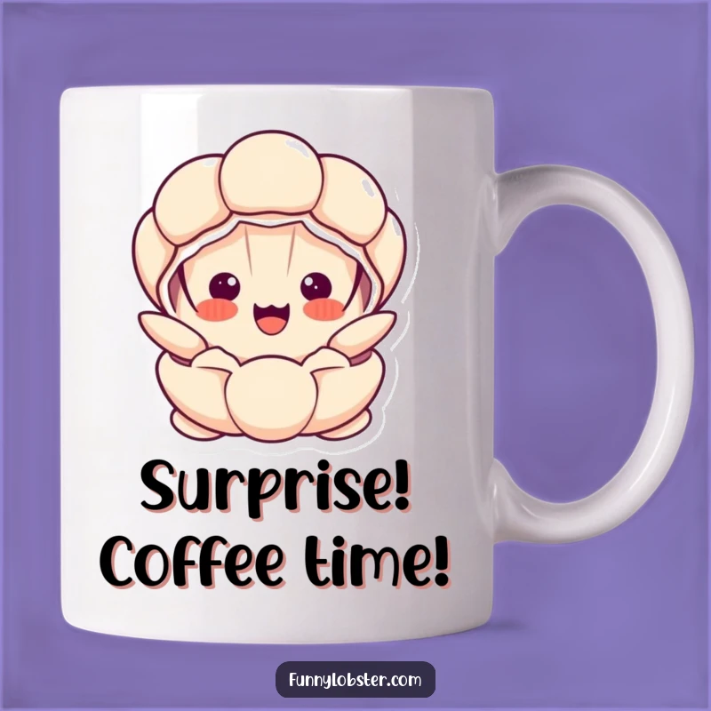 Funny Kawaii Clam Mug: A Hilarious Surprise Gift for Ocean Lovers