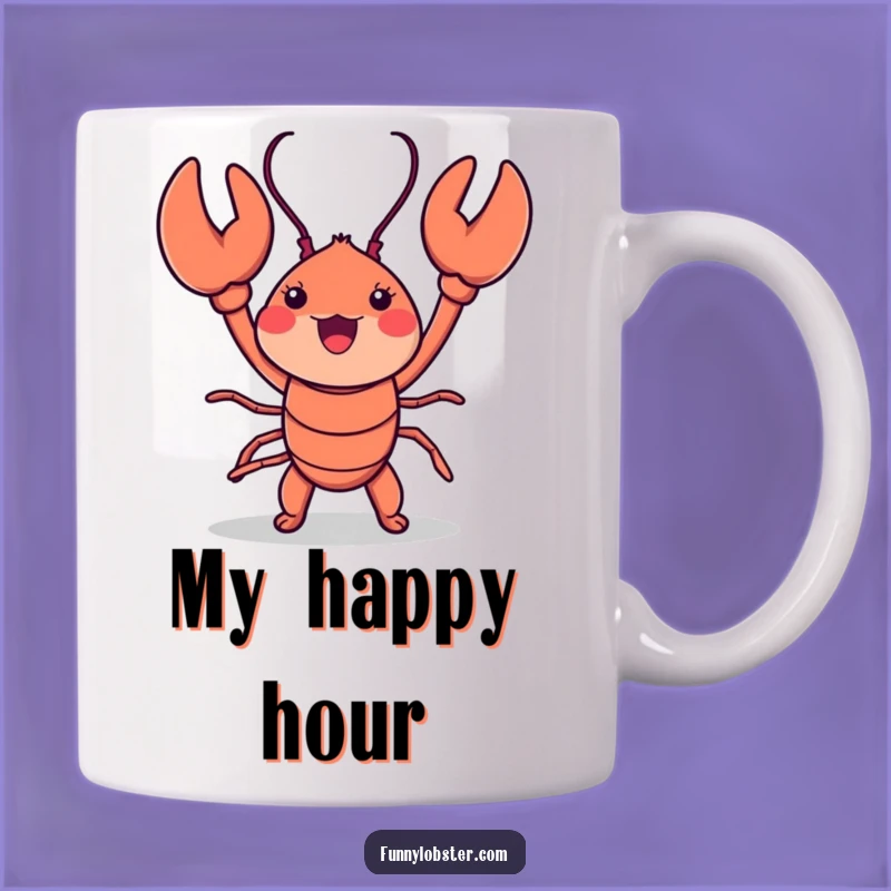 Funny Kawaii Lobster Dance Mug: Hilarious Crustacean Gift for Lobster Lovers