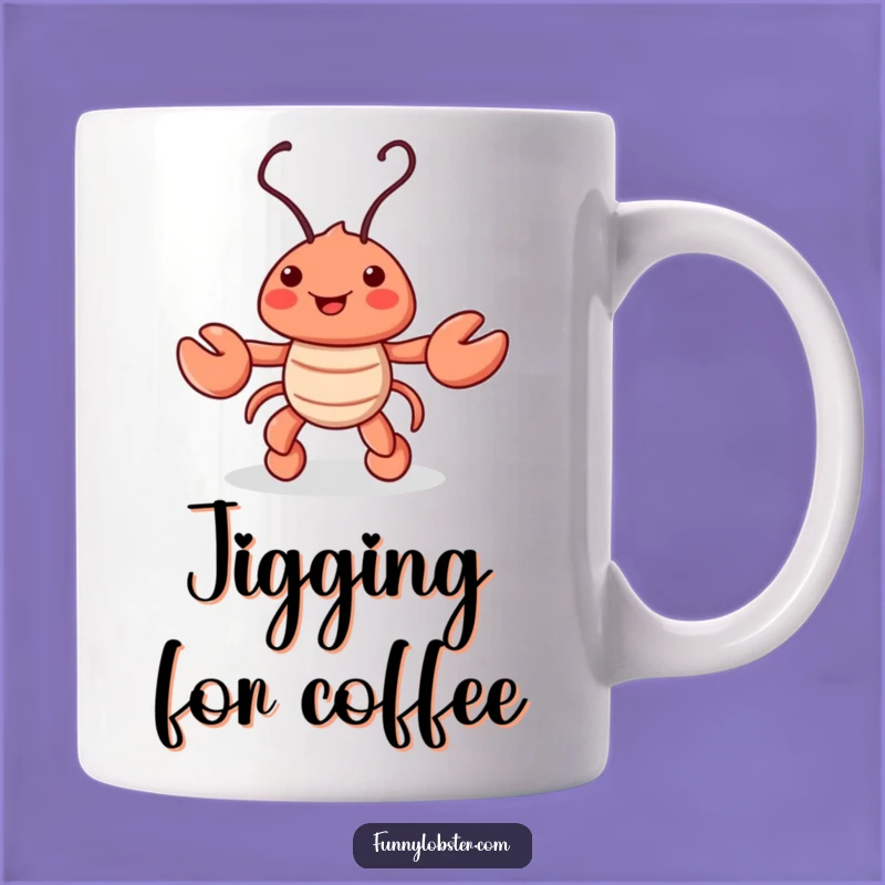 Funny Lobster Mug: Dancing Jig, Antennae Wiggle, Perfect Humorous Gift