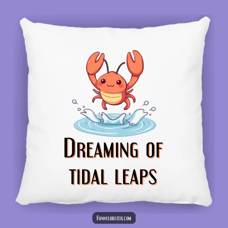 Funny Kawaii Lobster Splash Pillow: Cozy Energetic Decor, Perfect Humorous Gift