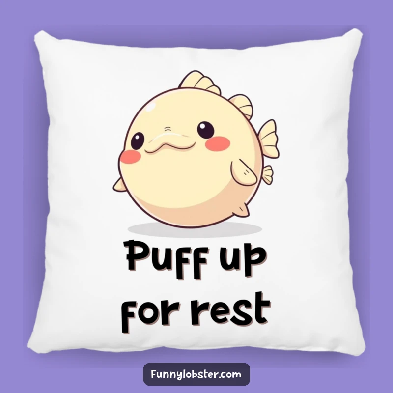 Funny Kawaii Pufferfish Pillow: Soft Puffs, Comfy Gift