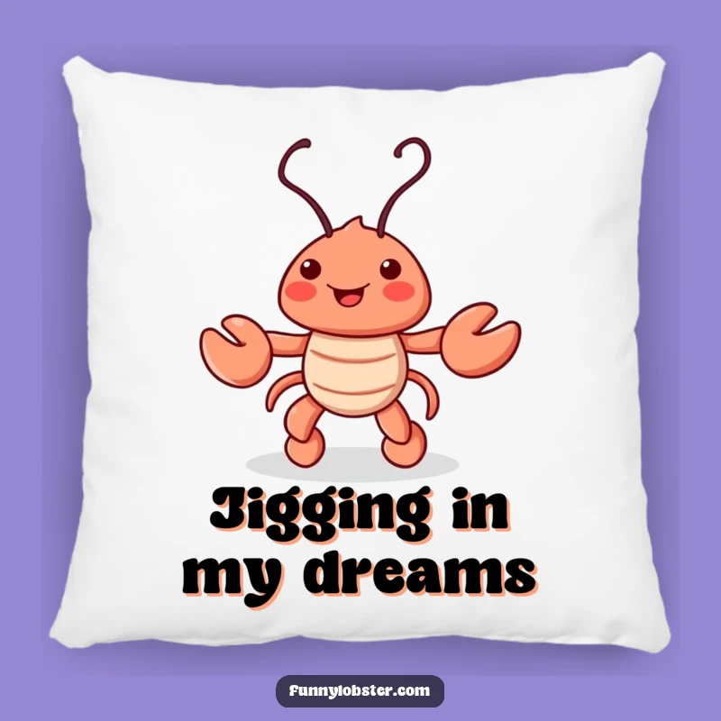 Funny Lobster Pillow: Dancing Jig Comfort, Cozy Moves, Humorous Gift