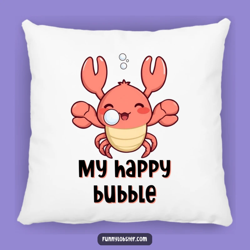 Funny Kawaii Lobster Bubble Pillow: Comfy Cushion for Peaceful Slumbers