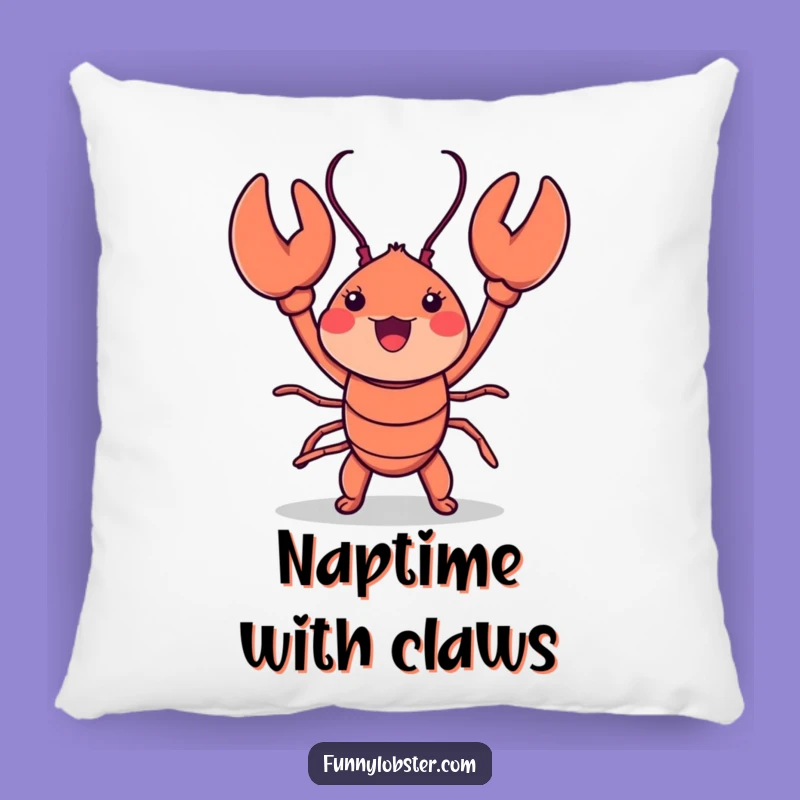 Funny Kawaii Lobster Dance Pillow: Comfy & Comical Cushion for Cozy Laughs