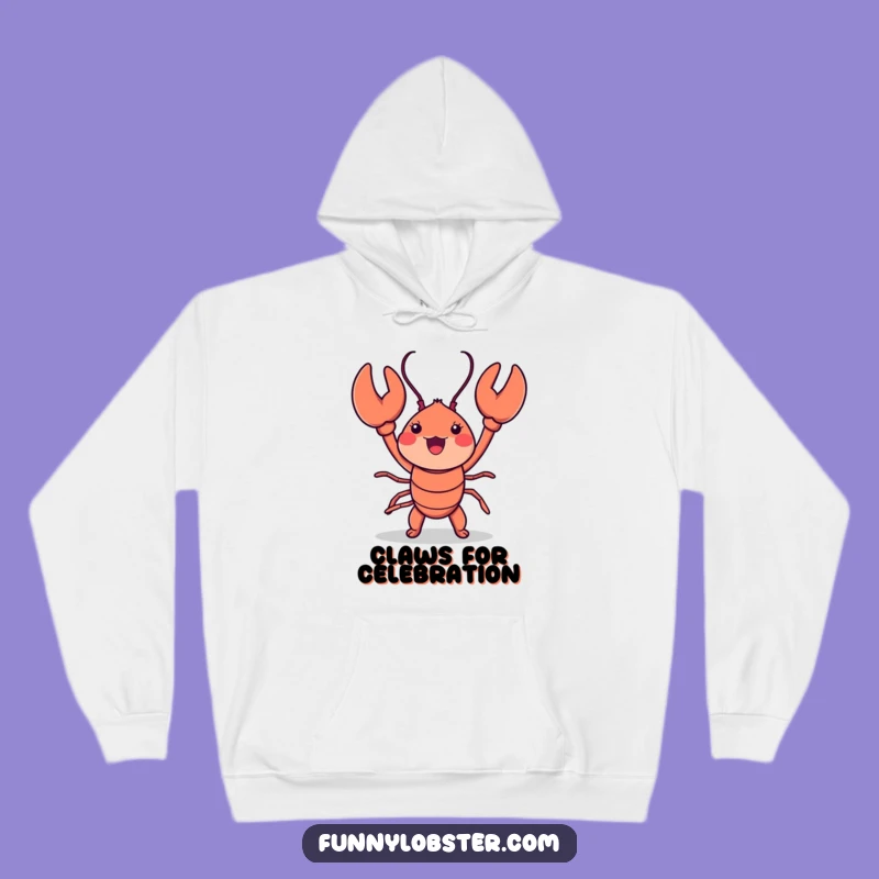 Funny Kawaii Lobster Dance Hoodie: Cozy & Comical Crustacean Apparel for Fun