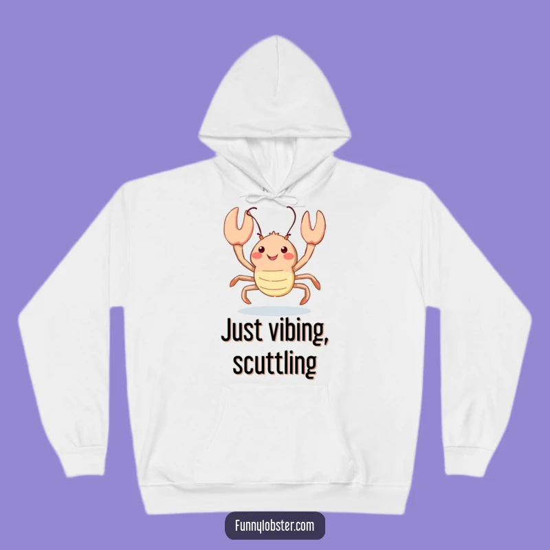 Funny Kawaii Lobster Scuttle Hoodie: Cozy Playful Style, Perfect Humorous Gift
