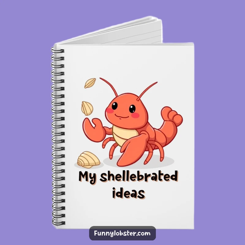 Funny Kawaii Lobster Juggling Notebook: Jot Down Your Talents with Charm