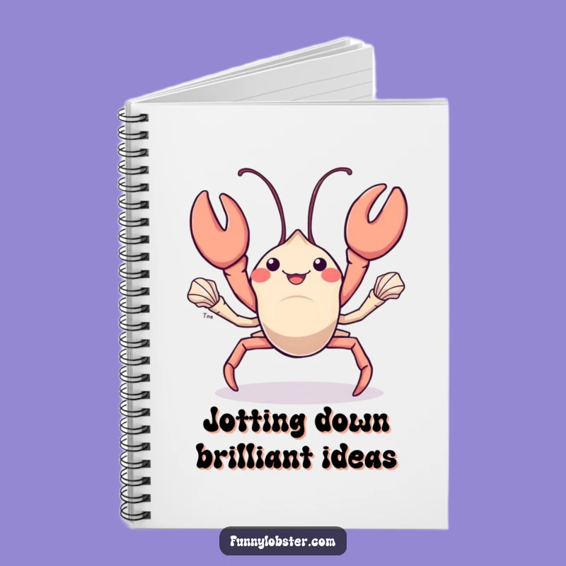 Funny Kawaii Lobster Juggling Notebook: Talented Journal, Hilarious Humorous Gift