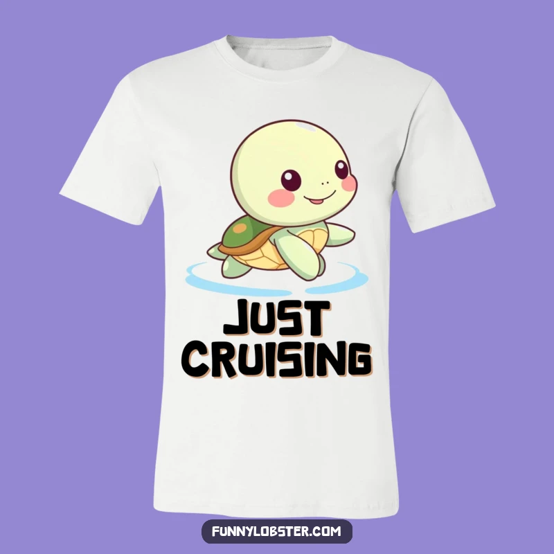 Funny Kawaii Turtle T-Shirt: Paddle Through Life with Joyful Style