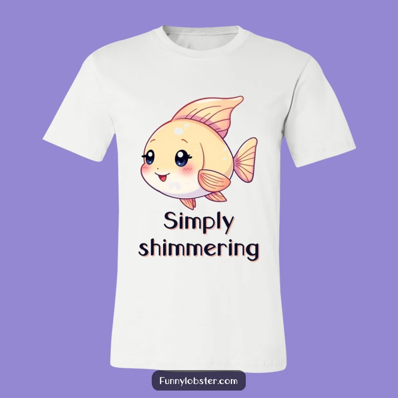 Funny Kawaii Angelfish T-Shirt: Flutter into Fun