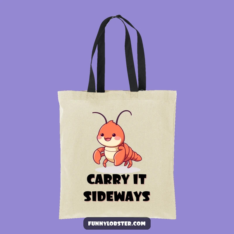 Funny Scuttling Lobster Tote Bag - Stylish & Playful Sea Companion Gift