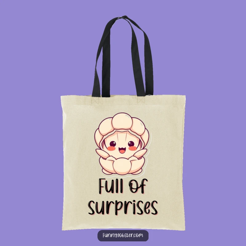 Funny Kawaii Clam Tote Bag: Carry Your Laughs in Style